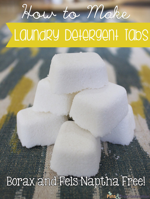 Or DIY your own laundry detergent tabs.