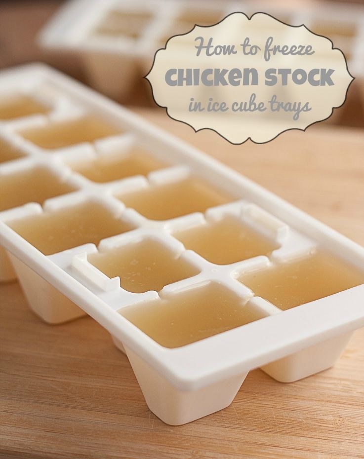 How I Freeze Homemade Stock in Ice Cube Trays