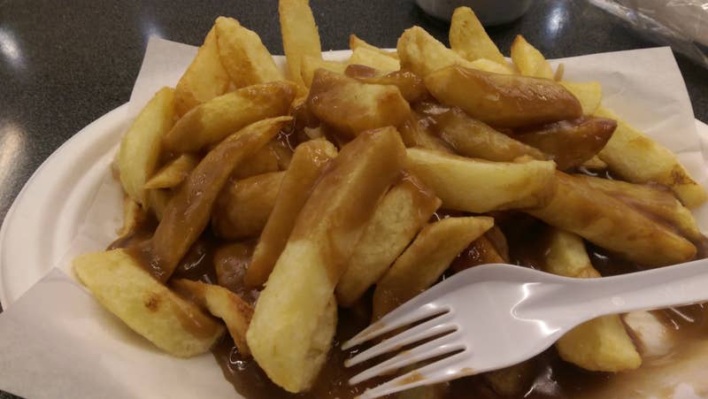 If the chips don&#x27;t turn into mush the moment you stab them with a fork, you need more gravy.