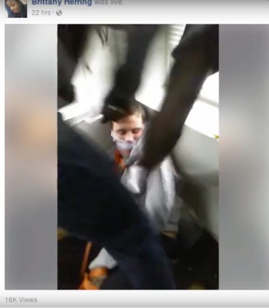 Four people were taken into custody Wednesday in Chicago after a Facebook Live video taken by a black woman appeared to show a white man being tied up, assaulted, and threatened as one of the assailants yelled, "Fuck Donald Trump, fuck white people."