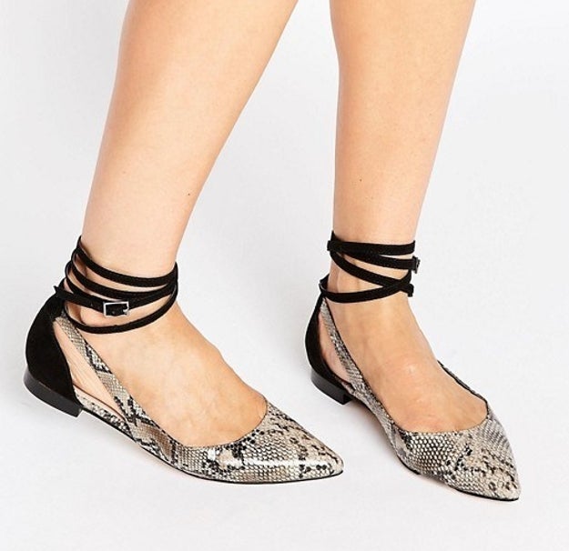 Ankle-wrap ballet flats that make any outfit instantly chic.