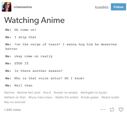 18 Times Tumblr Nailed Being An Otaku