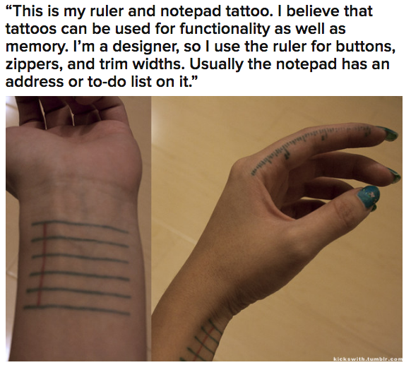 A tatuagem mais útil já feita: