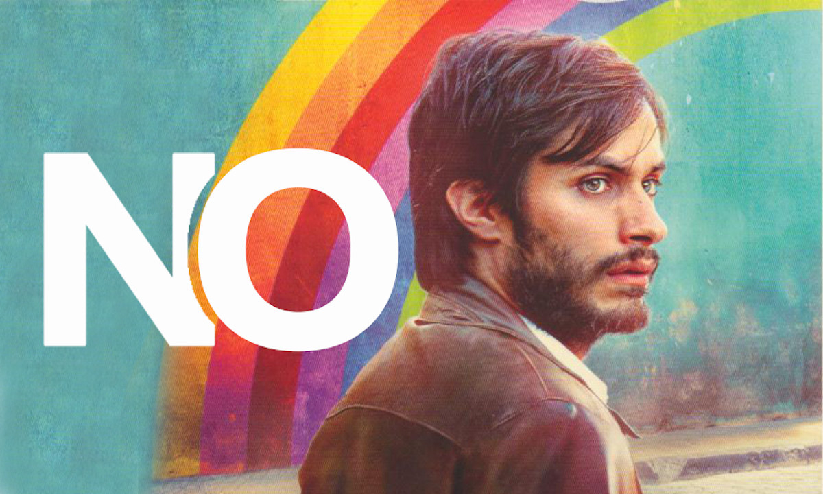 En 1988, hubo una campaña en Chile llamada "No", que era la opción para vencer a Pinochet, o sea, a la dictadura. Esta película (que es la primera chilena en haber sido nominada al Óscar) resalta lo importante que fue la publicidad televisiva para este triunfo. Divertidísima, esperanzadora y con Gael García como protagonista. O sea, todo muy bien.
