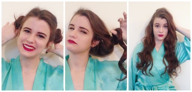 Everything was still solid in the morning, but as I started taking it down I definitely was throwing some side eye. It kinda looked like two twisty pipe cleaners. But I kept the faith and flipped my head back over to these stunning curls! I wish in hindsight that I would have put the buns a little higher up so I could have gotten more of the top of my hair involved, but not too shabby!Time it took: 3 minutes! Seriously this one is so easy it would actually take you longer to not do anything to your hair before bed.Sleep Comfiness: 4/10. SO as a ride or die side sleeper this one was a bit tricky to manage.Curl Bounce: 6/10. I actually really loved the overall shape but I was wanting a bit more of the defined curl look.Longevity: 5/10. This bad boy fell really significantly, I would definitely use a lot more hairspray next time.