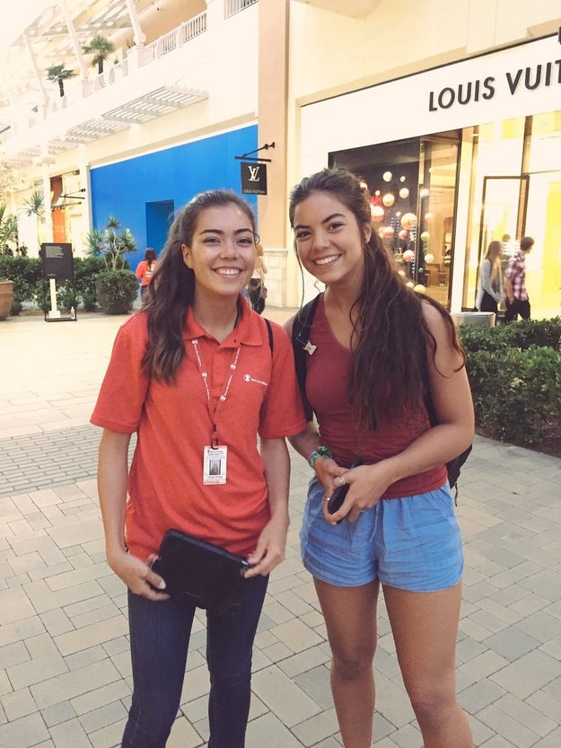 Santana's story starts all the way back in September, when she serendipitously met a girl at a mall in San Diego who looked a lot like her. She told BuzzFeed News that "so many things had to happen" that day for them to meet each other.