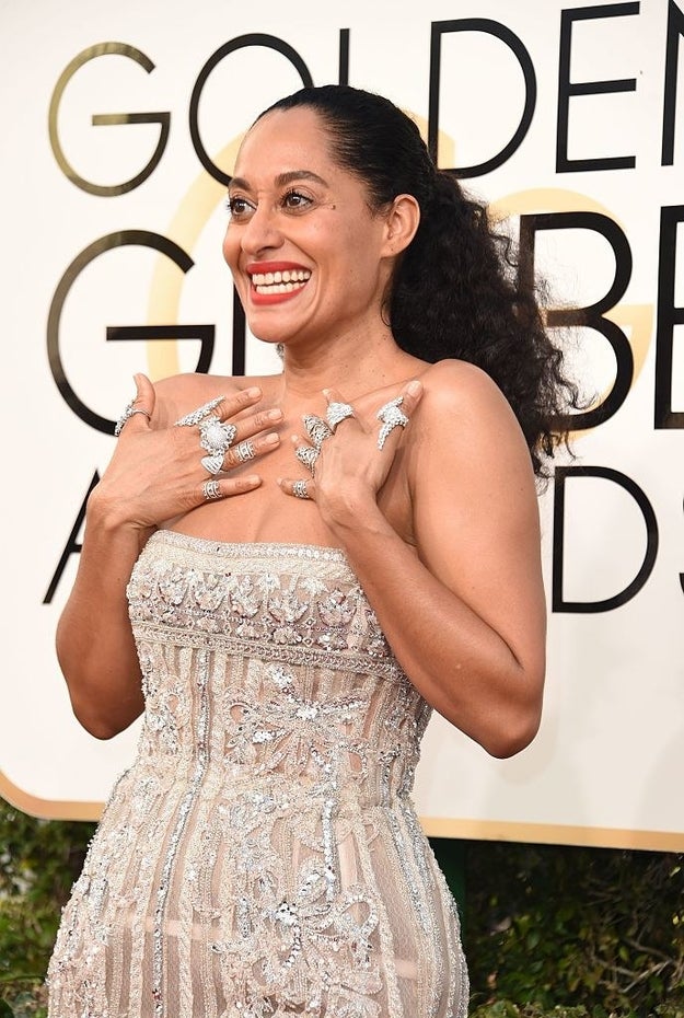 But only one could walk away with the award itself. And when Tracee Ellis Ross took home the award for her role as Bow on Black-ish, she also made history.