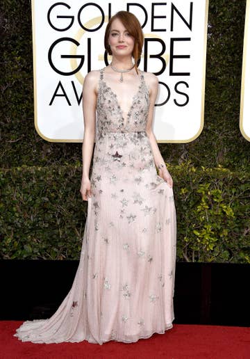 Emma Stone Gave Ryan Seacrest The Best Answer When Asked About Her Dress At The Golden Globes