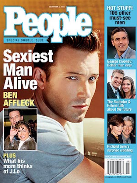 Ben Affleck was People's Sexiest Man Alive.