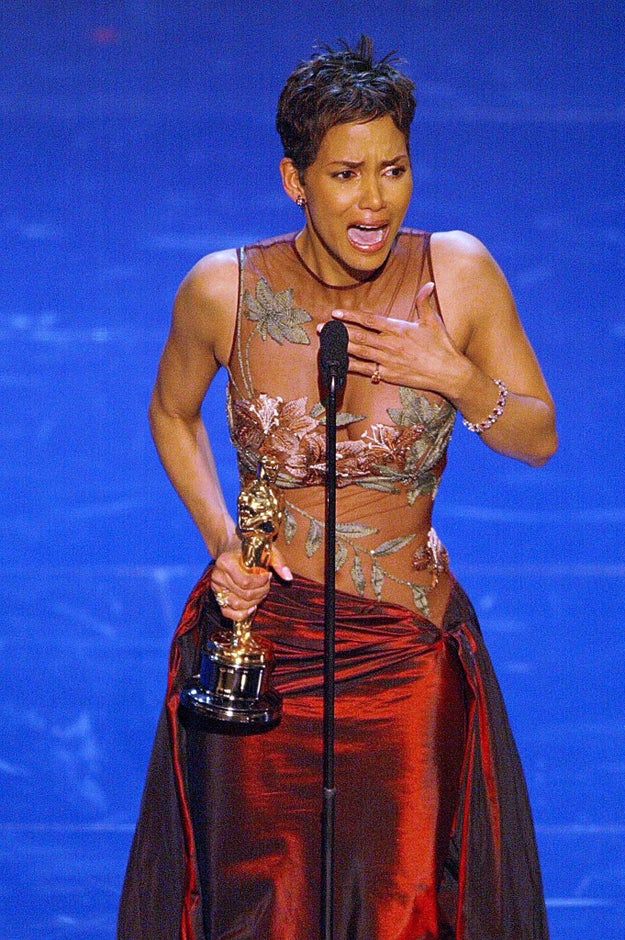 Halle Berry became the first black actress to win the Academy Award for Best Actress.