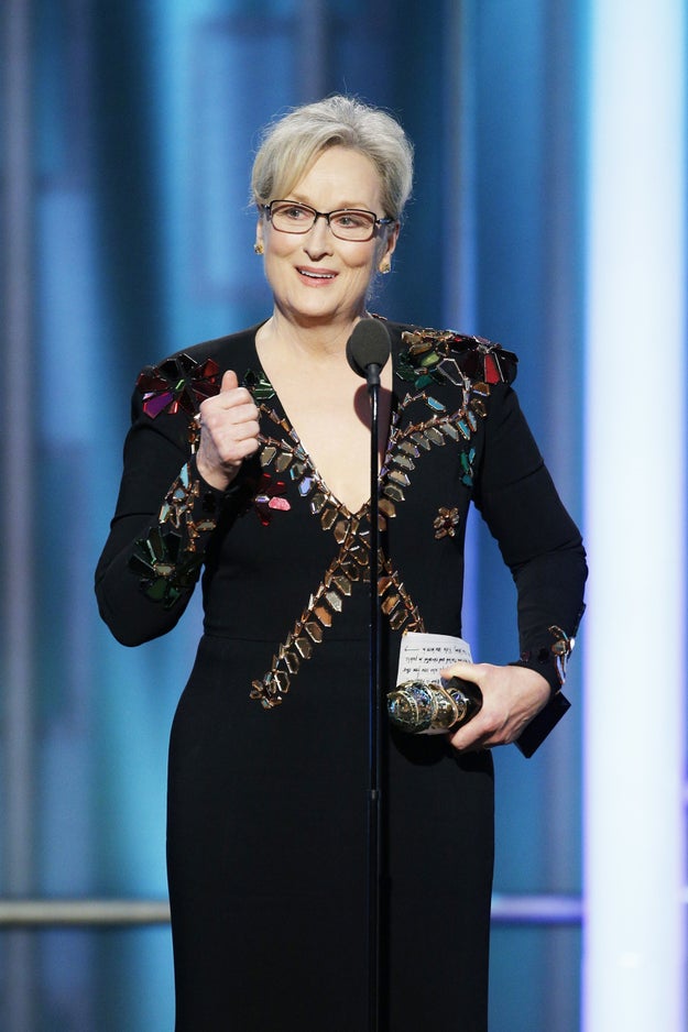Meryl Streep is the only person Hollywood respects.