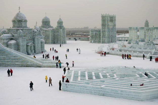 The Harbin Ice and Snow Festival is literally a winter wonderland, or where I imagine that chick from Frozen would live happily.