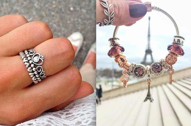 Dainty hot sale rings pandora