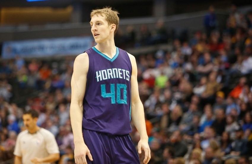 Jan 31, 2015; Denver, CO, USA; Charlotte Hornets forward Cody Zeller (40) during the game against the Denver Nuggets at Pepsi Center. Mandatory Credit: Chris Humphreys-USA TODAY Sports