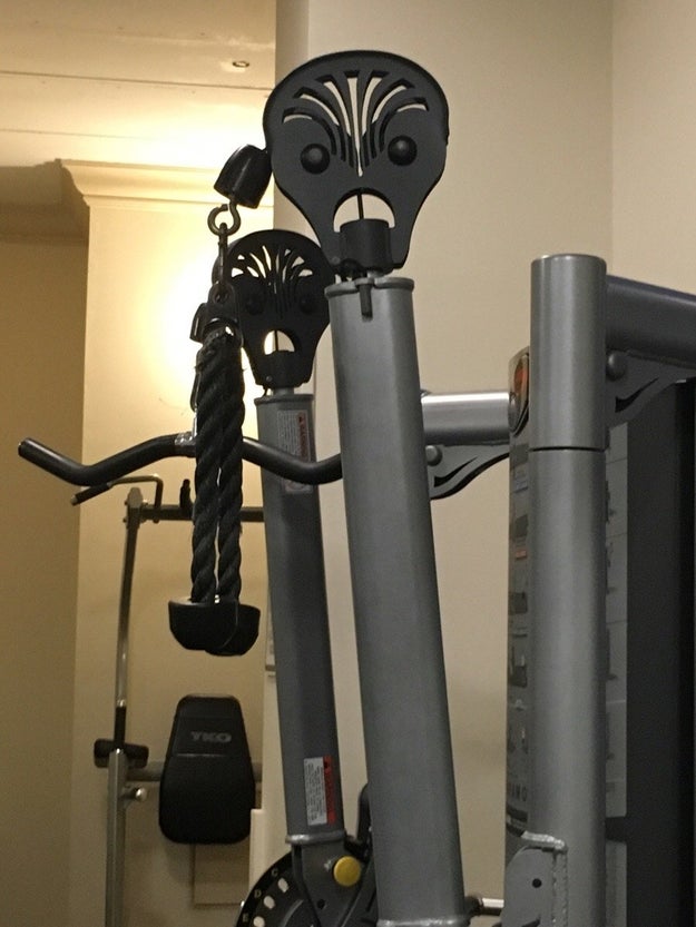 This gym equipment that's mad as hell.