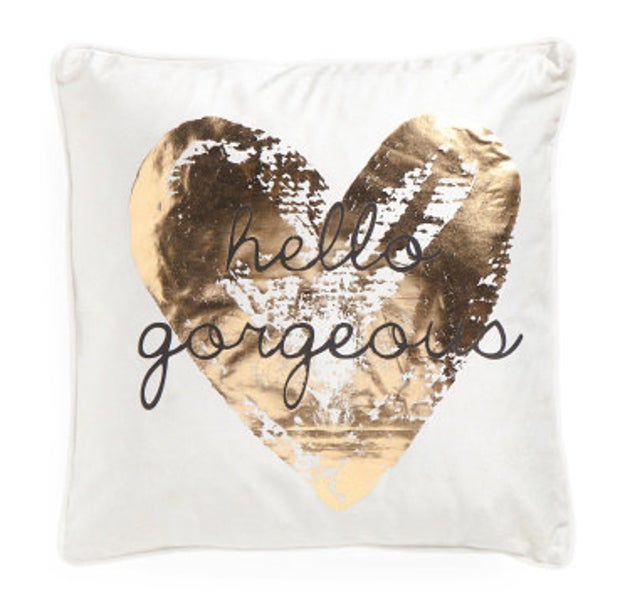 This pillow that'll remind you that, no matter how this day is treating you, you're absolutely stunning.