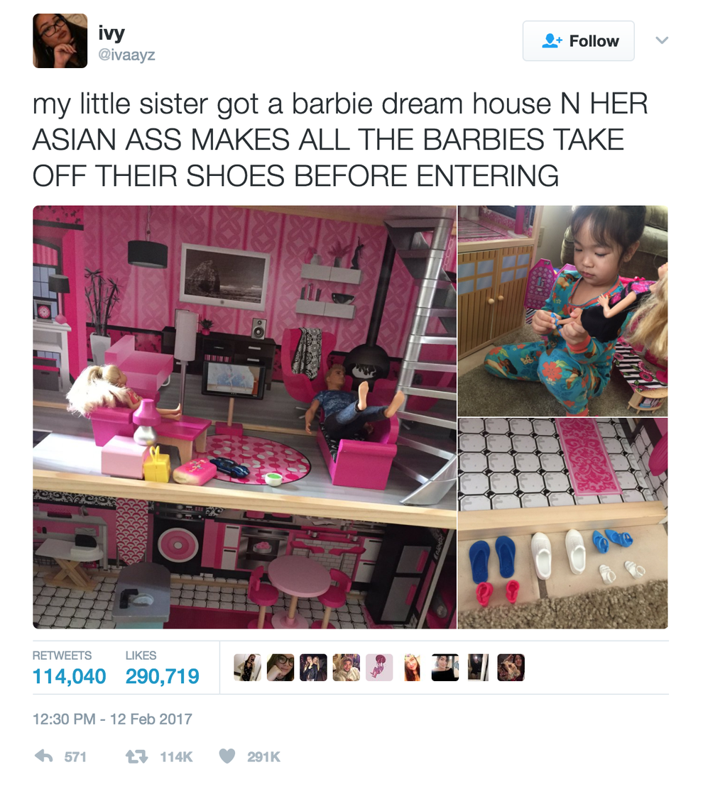 Asian barbie house on sale