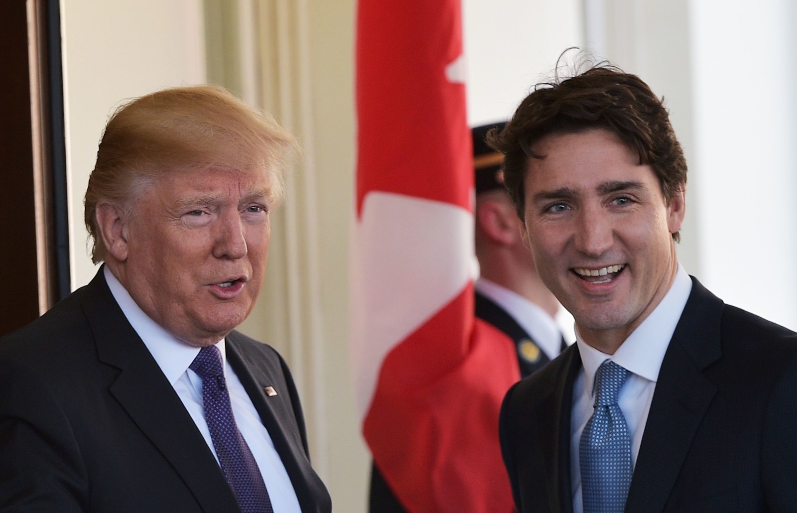 This Is Already The Most Iconic Photo Of The Trump And Trudeau Meeting