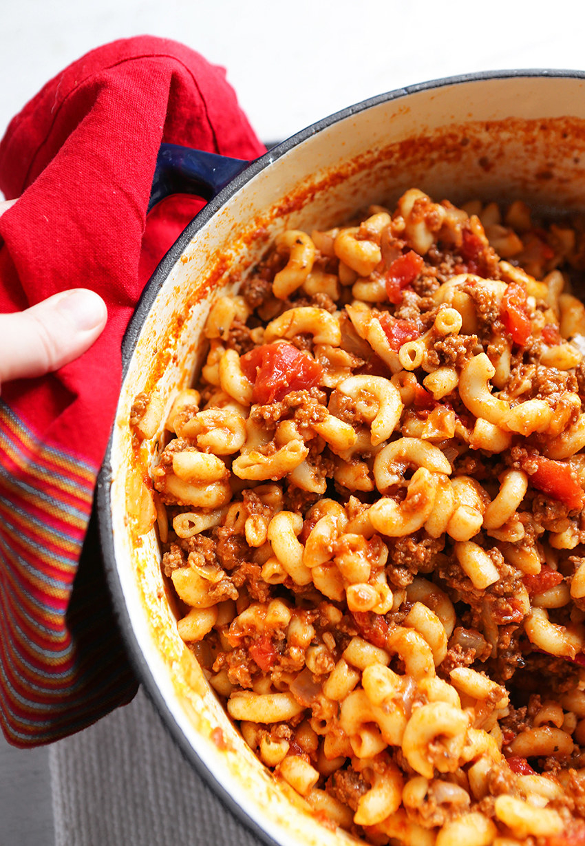 This uses ground beef to keep costs down and makes enough for the whole family. Recipe here.
