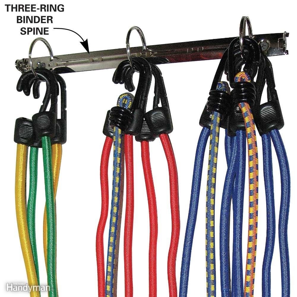 Bungee cord clearance storage