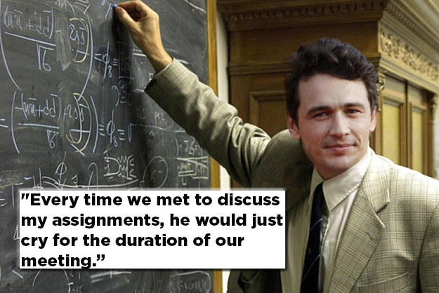 James Franco S Rate My Professor Reviews Make So Much Fucking Sense