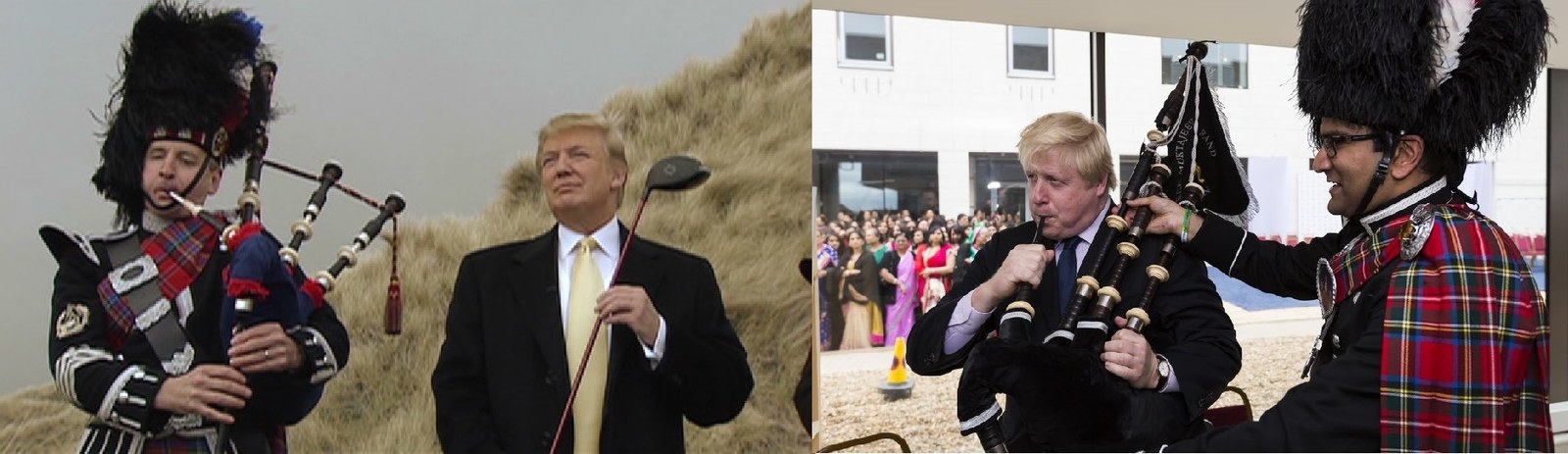They're known to casually get involved with bagpiping... no big deal.