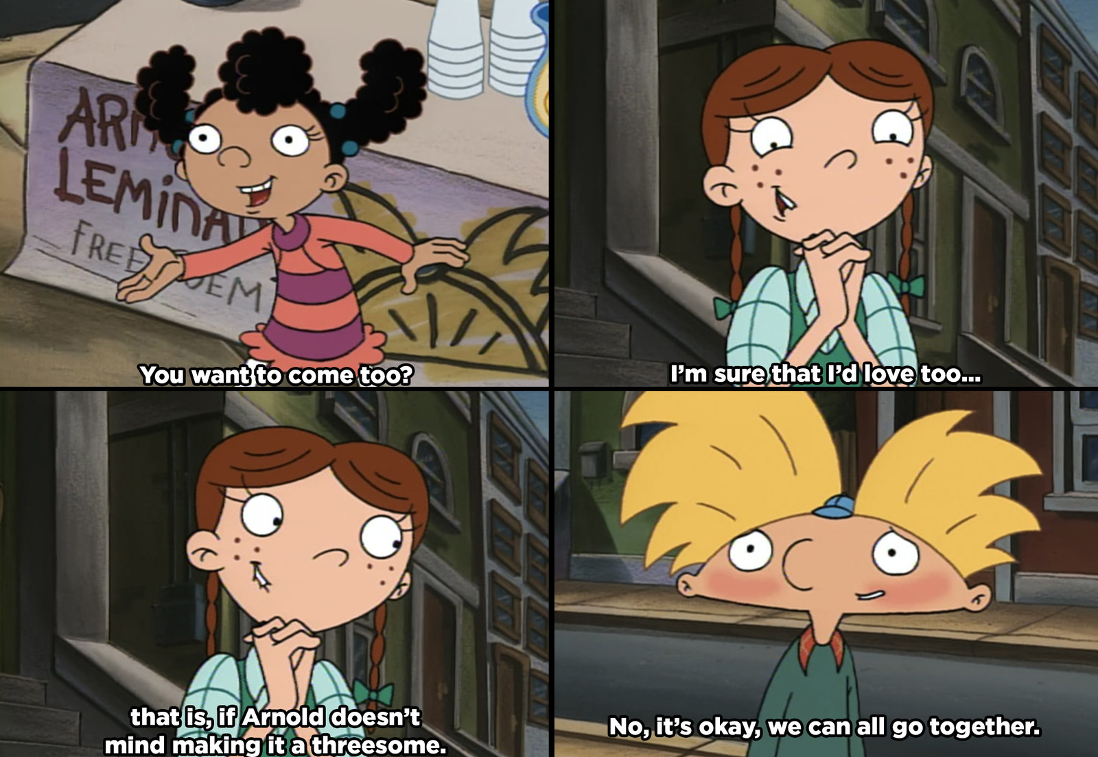 Hey arnold making it a threesome quote