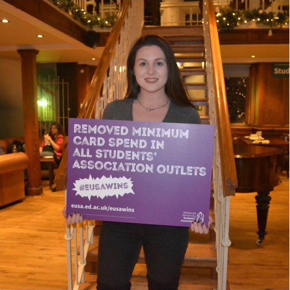 Ever went to a cafe on campus, wanting to buy a coffee for £1 and had to buy a sandwich and a muffin as well because you had no cash? Finally, we can pay any amount in any Students' Association outlet with our card! Let's be honest ... that was overdue, it's 2017!