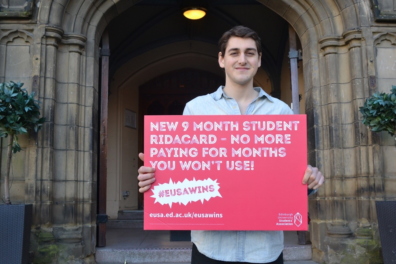 Remember when we had to pay £525 for a TWELVE month ridacard even though we left Edinburgh for the summer? Finally there's a cheaper NINE month ridacard that we actually use and don't feel ripped off with!