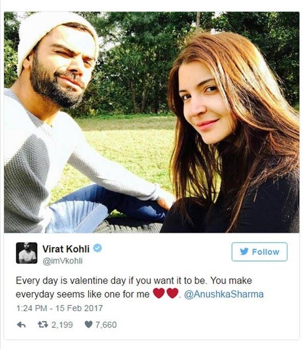 Virat Kohli Deleted A Mushy Tweet About Anushka Sharma And Made Everyone  Turn Conspiracy Theorist