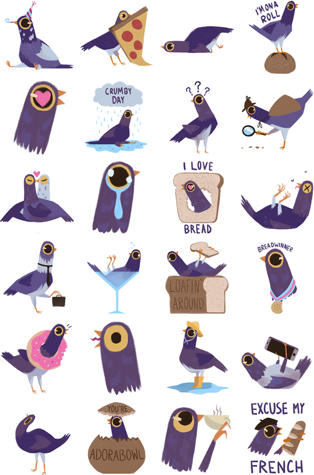 You've probably seen this "Trash Dove" on your Facebook feed. It's a cheeky and playful purple pigeon sticker pack that has completely dominated social media in the last few weeks.