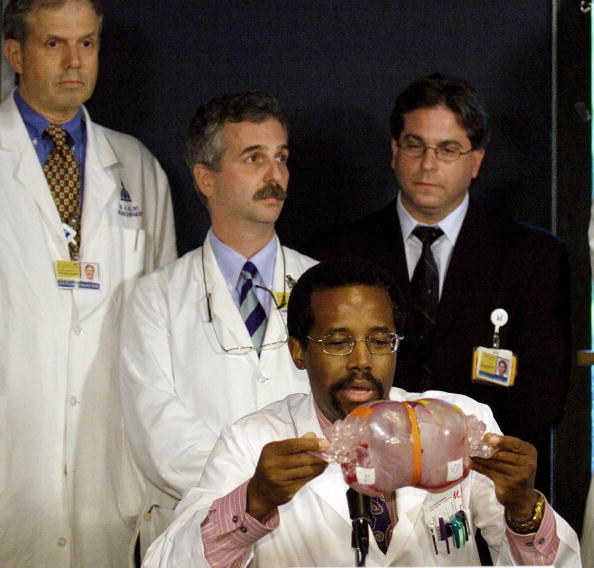 Dr. Ben Carson: the only neurosurgeon to successfully separate twins conjoined at the head, and the first to perform intrauterine neurosurgery on a fetus in the womb.