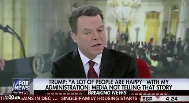 Fox News anchor Shep Smith went on a rant against President Trump for his White House press conference on Thursday, saying "it's crazy what we're watching every day."
