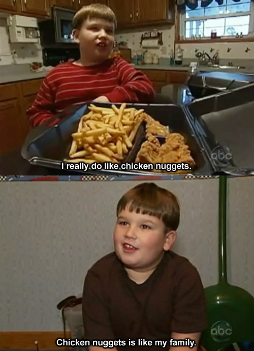 And you became known as the weird kid who only ate one thing.