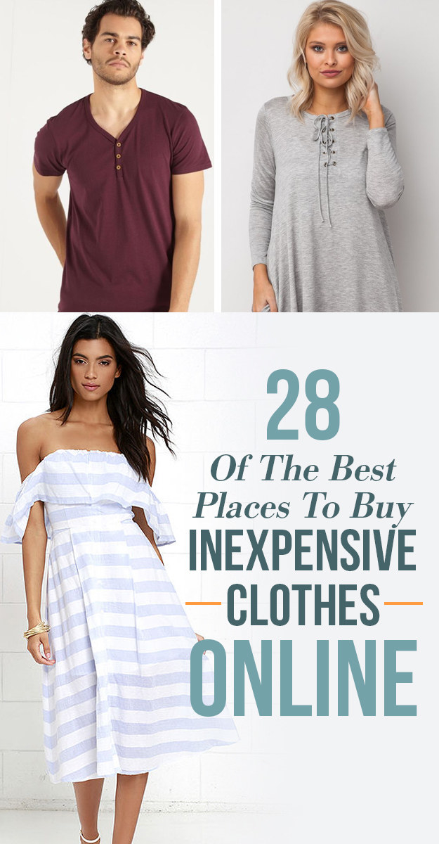 Inexpensive clothing websites best sale