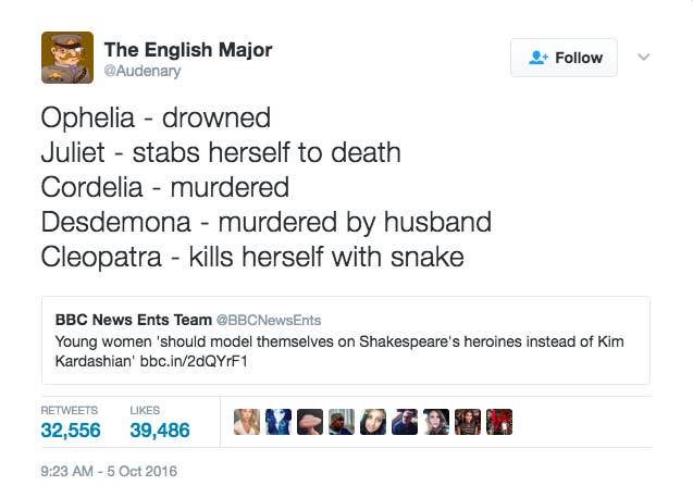 17 Tweets About Shakespeare Guaranteed To Make You Laugh