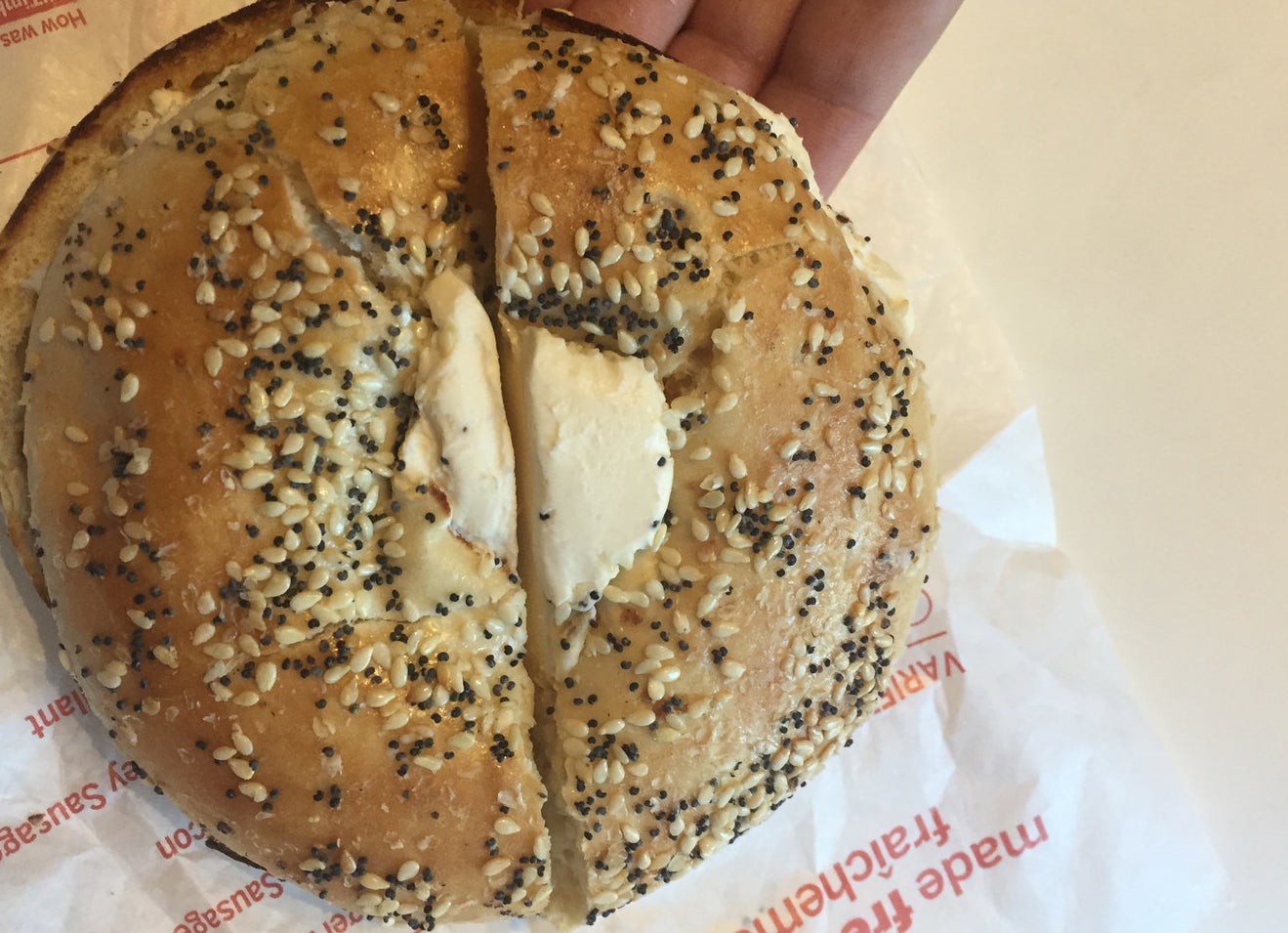 Does Tim Hortons Not Know How To Cut A Bagel In Half?