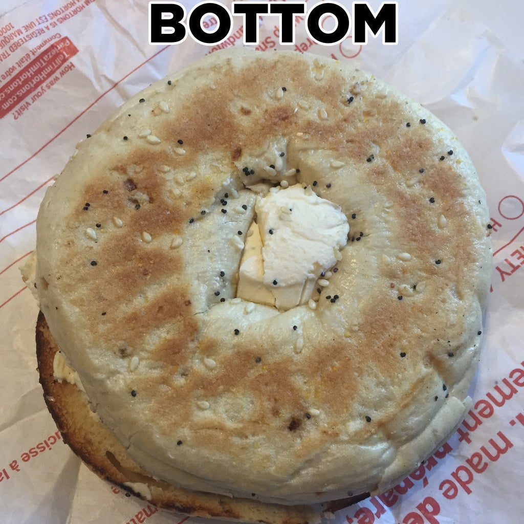 Does Tim Hortons Not Know How To Cut A Bagel In Half?