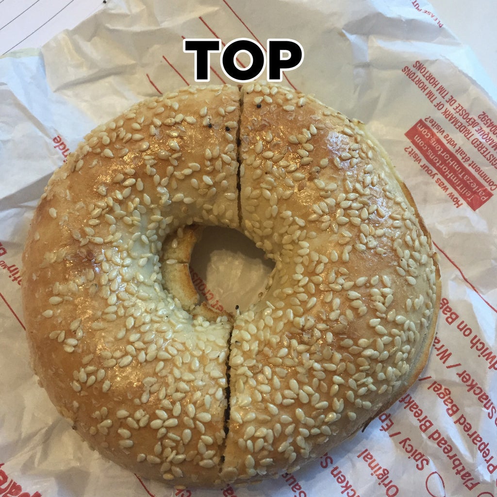 Does Tim Hortons Not Know How To Cut A Bagel In Half?