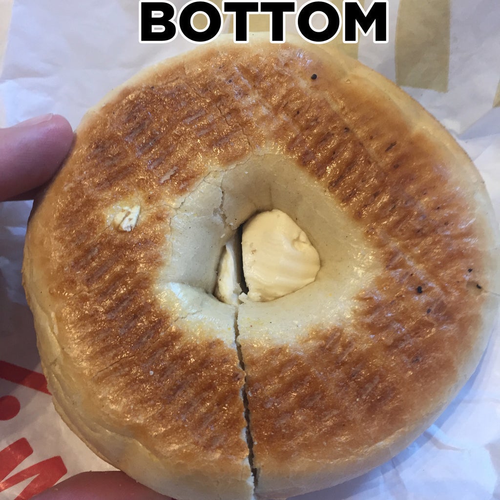 Does Tim Hortons Not Know How To Cut A Bagel In Half?