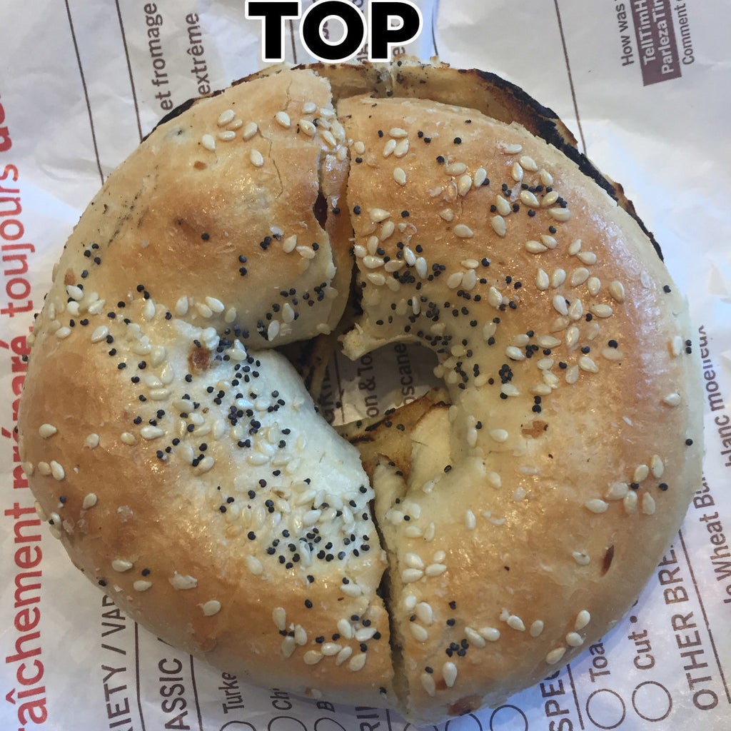 Does Tim Hortons Not Know How To Cut A Bagel In Half?