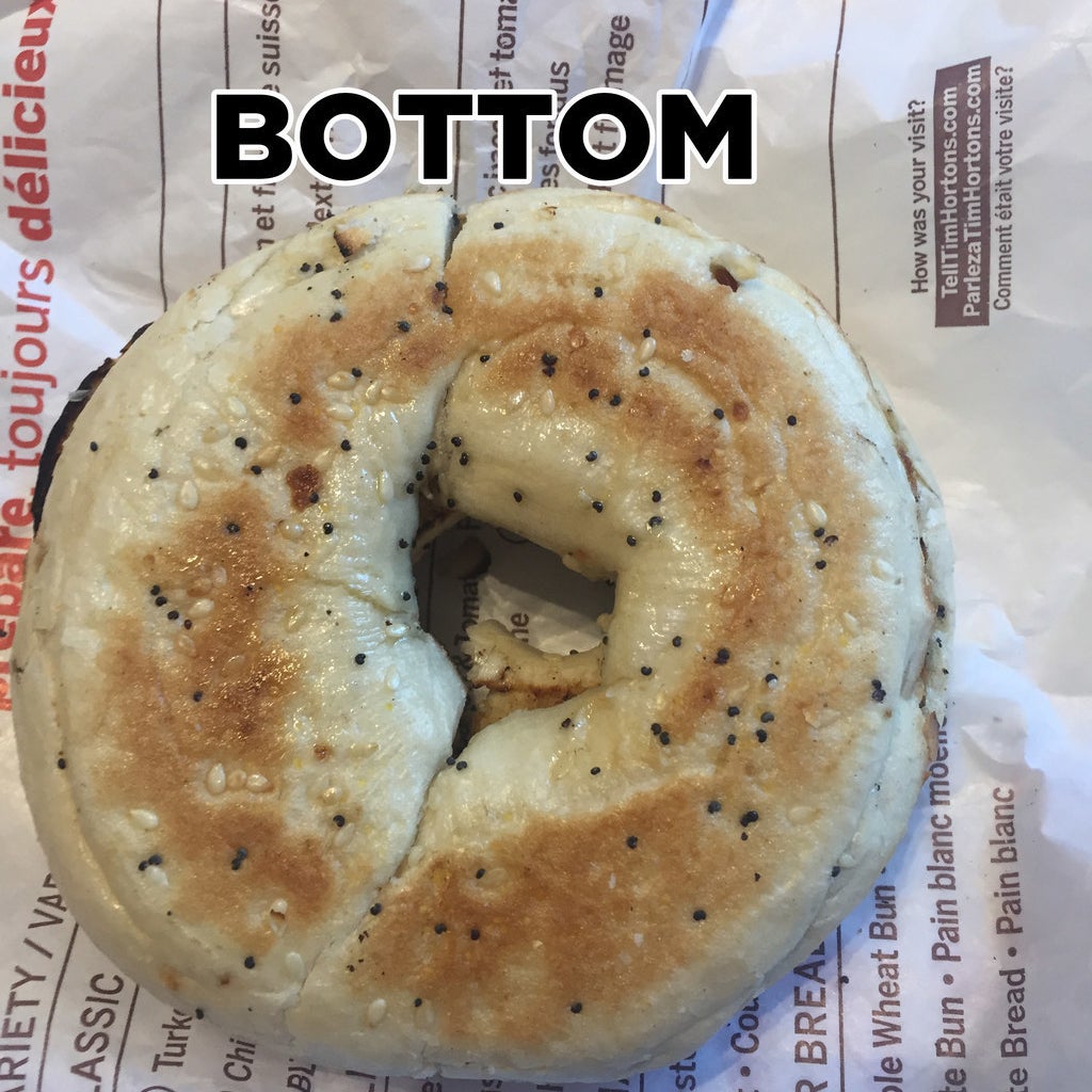 Does Tim Hortons Not Know How To Cut A Bagel In Half?