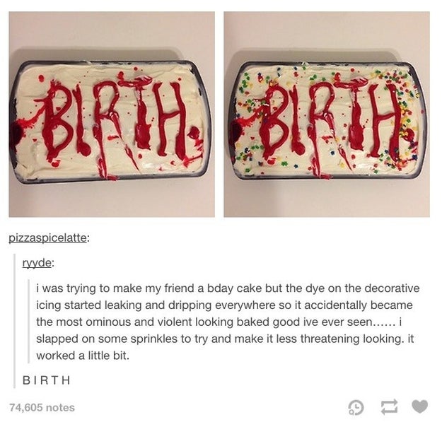 When this cake was made: