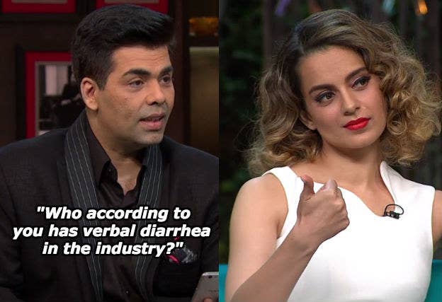 18 Hilarious Moments From Kangana Ranaut And Saif Ali Khan S Koffee With Karan Episode The episode which kicked off on a serious note instantly shifted gears when kangana ranaut and in the segment of koffee shots, karan johar asked the 'queen' actress and 'cocktail' actor. kangana ranaut and saif ali