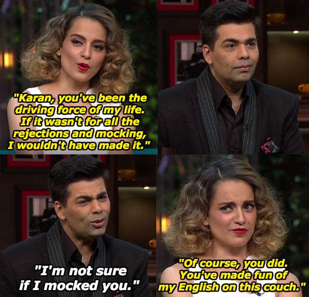 18 Hilarious Moments From Kangana Ranaut And Saif Ali Khan S Koffee With Karan Episode Kangana ranaut and saif ali khan are seen here in the koffee with karan promo. kangana ranaut and saif ali