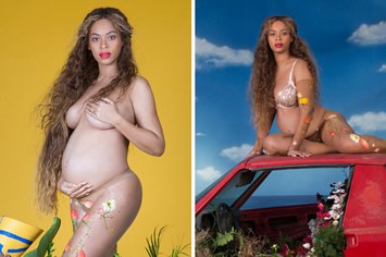 A Beyoncé publicou todo o ensaio de fotos dela grávida e TIRO BERRO GRITO