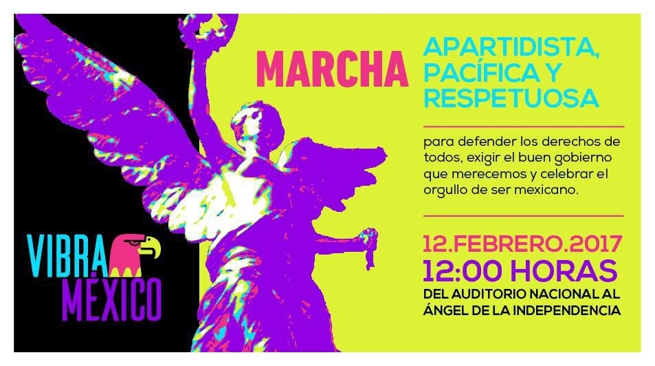 En la CDMX irá del Auditorio Nacional al Ángel de la Independencia, y según su sitio, también habrá marchas por todo el país que partirán de las plazas más importantes.