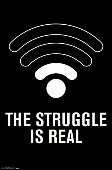 When you pay extra for a new upgraded Wi-Fi router, but it's still just as slow as your old one.