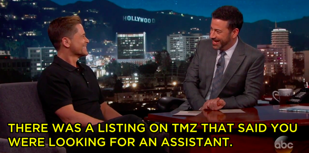 Jimmy brought the list to Rob's attention...