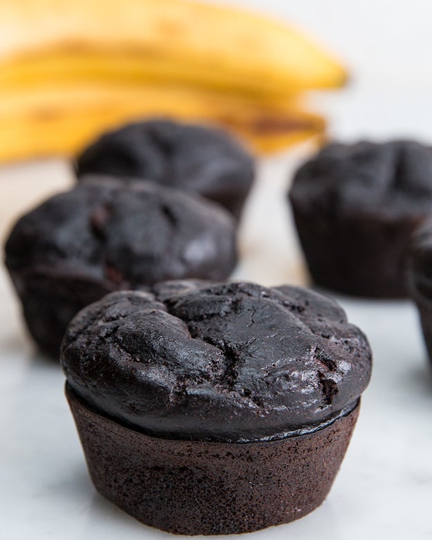 Dark Chocolate Banana Bread Muffins